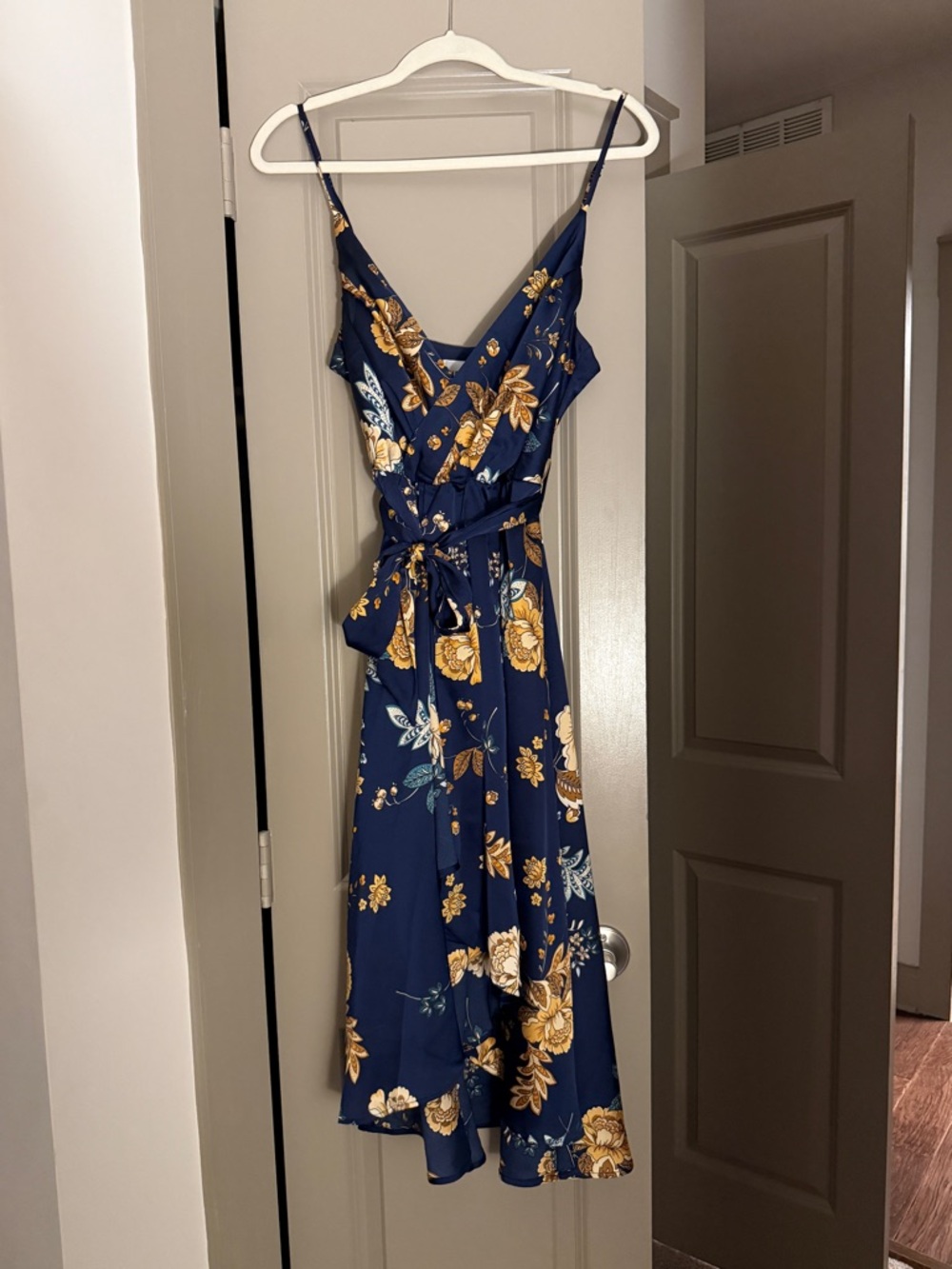 Hello Molly Navy Floral High Low Dress